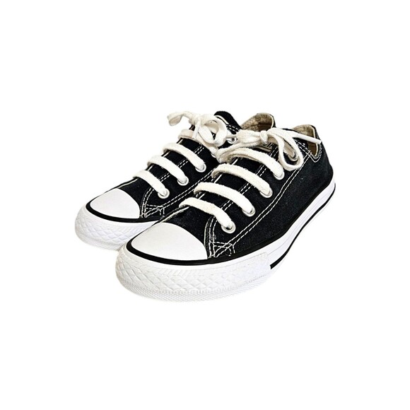 Converse Little Kids Chuck Taylor All Star Ox Black Canvas Sneakers Youth Size13 - Picture 4 of 8